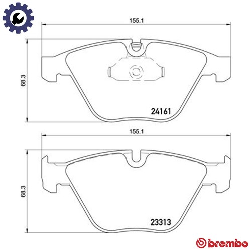 Brake pad set disc - disc, 06