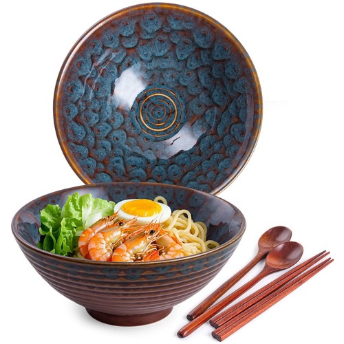 1200ml ceramic ramen bowl - ceramic, set