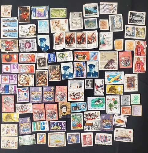 Large worldwide used stamp - worldwide,