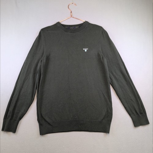 Barbour mens crew neck jumper - neck,