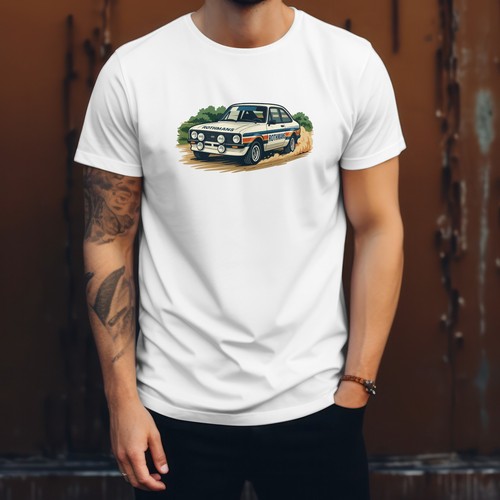 Rally car shirt ford escort - car,