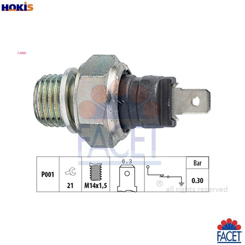 Oil pressure switch 0000 - 7.0000, for