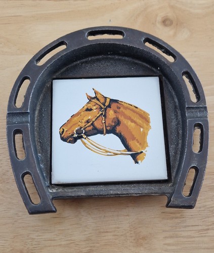 Vintage horseshoe ash - ash, tray