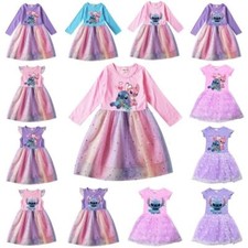 Kids Girls Lilo & Stitch Mesh