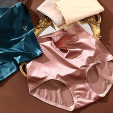 Women Shiny Satin Briefs