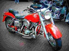 Harley Davidson 1340 Tour Glide Ultra Classic 1989 3 A4 Photo Print