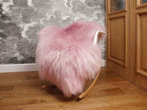 Big sheepskin pink - pink, throw