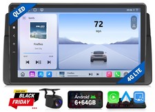 For BMW E46 318 320 E46X6S Android 13 6+64GB CarPlay Car Stereo Radio GPS 4G LTE