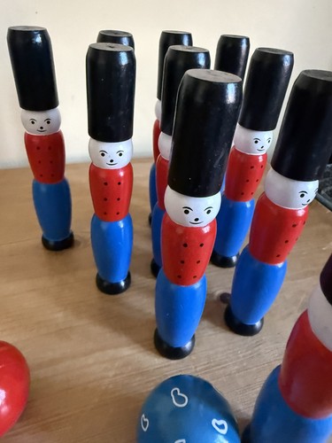 Wooden soldier skittles - wooden,