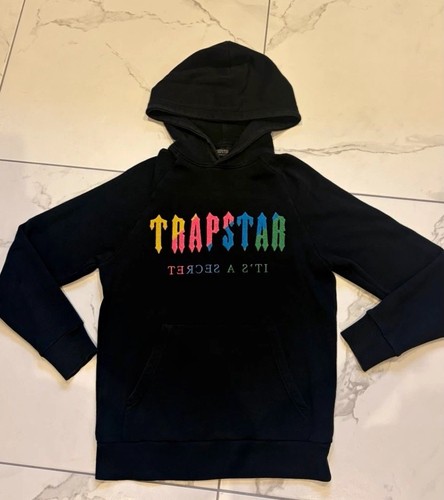 Trapstar black pullover hoodie - black,