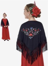Spanish Shawl Girls Black