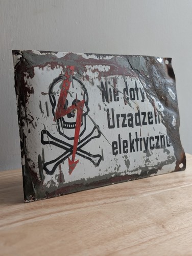 Vintage polish nie dotykac - polish,