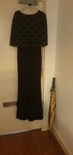 Black ClubL Size 16 Maxi Dress