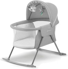 Baby Crib 3 in 1 LOVI, Cradle, Travel Cot, Rocker, Easy Folding and Unfolding, A