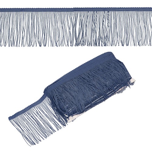 Navy blue fringe trim - navy,