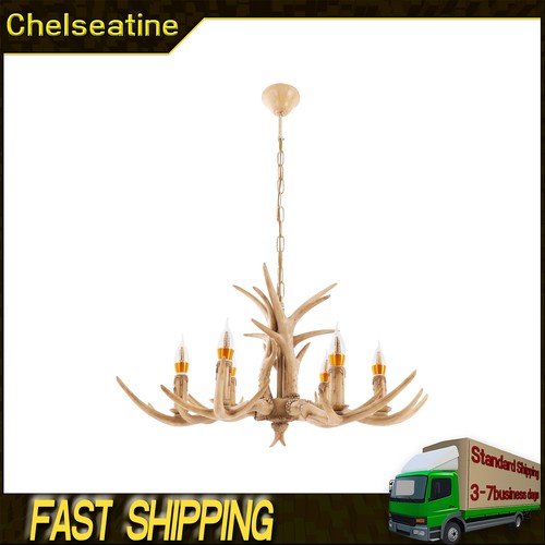 Antler resin chandelier - resin, head