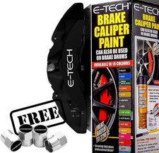 BLACK Brake Caliper Paint Kit E-TECH For Car Bike Engine Bay Block Cover+CP