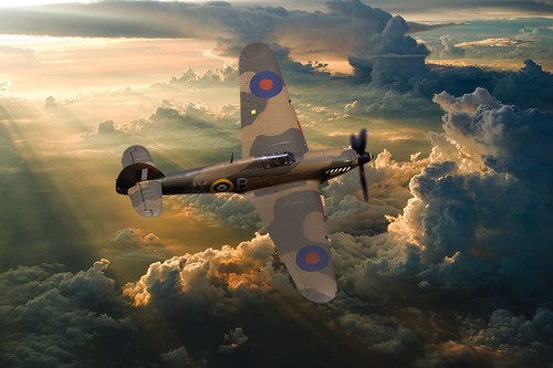 Bbmf hawker hurricane canvas - hawker,