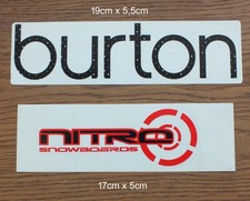 2 Decal Stickers Nitro Burton