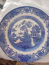 VINTAGE STAFFORDSHIRE PLATES, GENUINE HAND ENGRAVED. ENGLISH IRONSTONE TABLEWARE