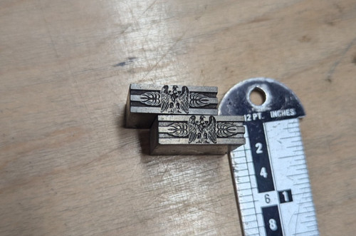 Letterpress ornaments eagle - letterpress,