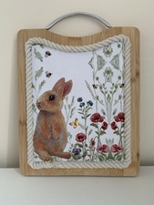 Decoupage Decorative Bamboo Chopping Cutting Board with Handle