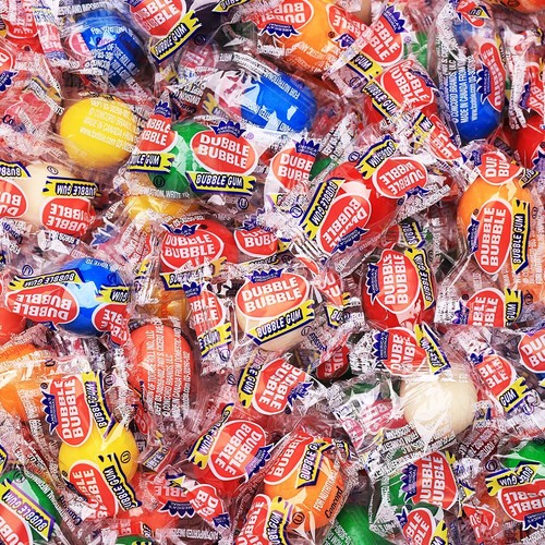 Wrapped bubble gum balls - wrapped,