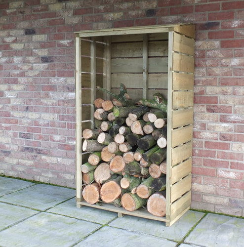 Wooden wall log store outdoor - log,
