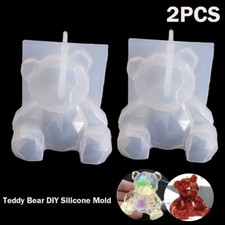 3D Teddy Bear DIY Silicone Mold Resin Epoxy Casting Craft Toys Ornaments Making