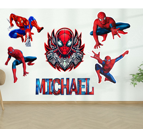 Spiderman personalised wall - spiderman,