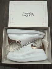 Alexander McQueen White & Rose Oversized Sneaker Pump Size 8 (EU 41)