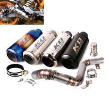 Exhaust Mufflers 51mm Motorcycle Middle Pipe Modified For Duke 390 200 2012-2016