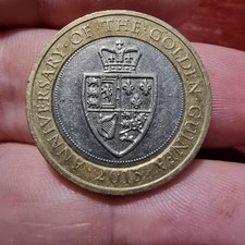 Ultra Rare 2 Mint Errors 2013 £2 Two Pound Coin Anniversary Of The Golden Guinea