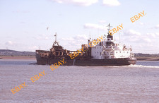 SHIP SLIDES (2) - SAND WEAVER - Dredger  - Underway on the River Thames - 1999
