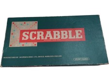 Vintage Scrabble Board Game J W Spear & Sons Complete Set