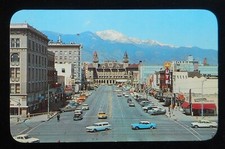 1960s Yellow Taxi Pikes Peak