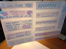 Reduced! Sheet Of Eleven Classic mini Cooper internal stickers. Summer Ready! 