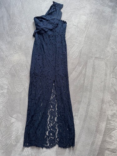 Reiss navy blue lace long - blue,