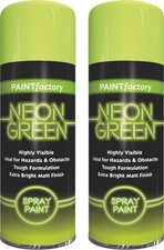 2 x Fluorescent Neon Green