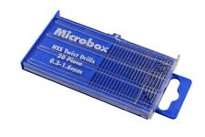 Micro Drill Bits 20pc HSS Twist Drill Bit Set with CASE - 0.3 To 1.6mm Size