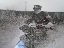 MOTORCYCLE DISPATCH RIDER MUDDY WW2 ATS Probably at BULFORD  press   PHOTO