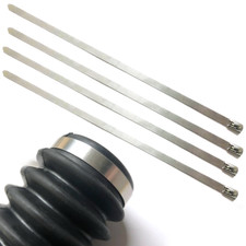 Stainless Steel Fork Gaiter Clip/ Tie Set BSA/Triumph 