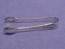 Antique Sheffield Sterling Silver Sugar Tongs 1910 A Beardshaw & Co 13g