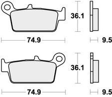 SBS Brake Pads Rear For SUZUKI