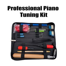 1-Professional Piano Tuning Kit 16Pcs Piano Tuner Tool Set Including Tuning