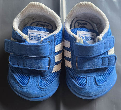 Adidas dragon blue white - blue/white, suede