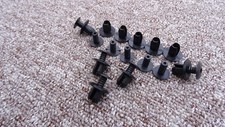 ROVER BLACK TRIM PANEL FIXING CLIPS 10PCS