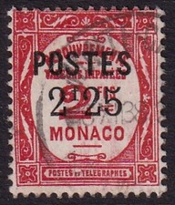 MONACO 1937-38 Postage Due