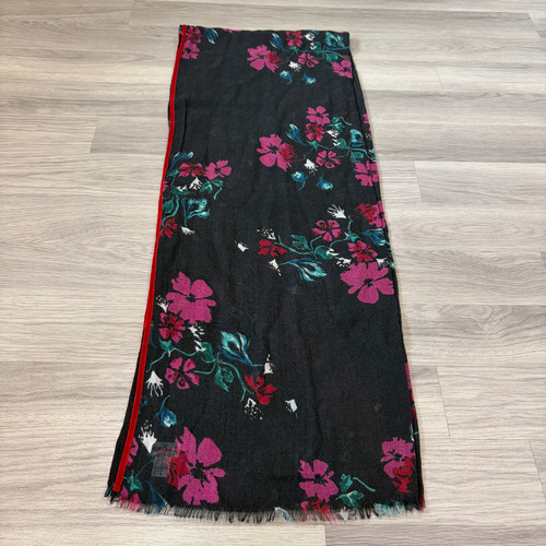 Brora scarf womens black red - brora,