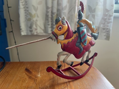 Vintage metal rocking - , knight